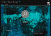 Windows 10 login changer